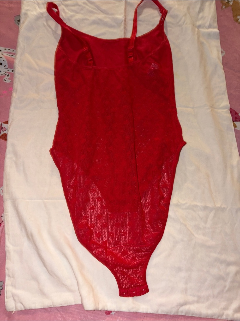 Red Lace Bodysuit - Women Intimates & Sleepwear new size 34 - Picture 3 of 5